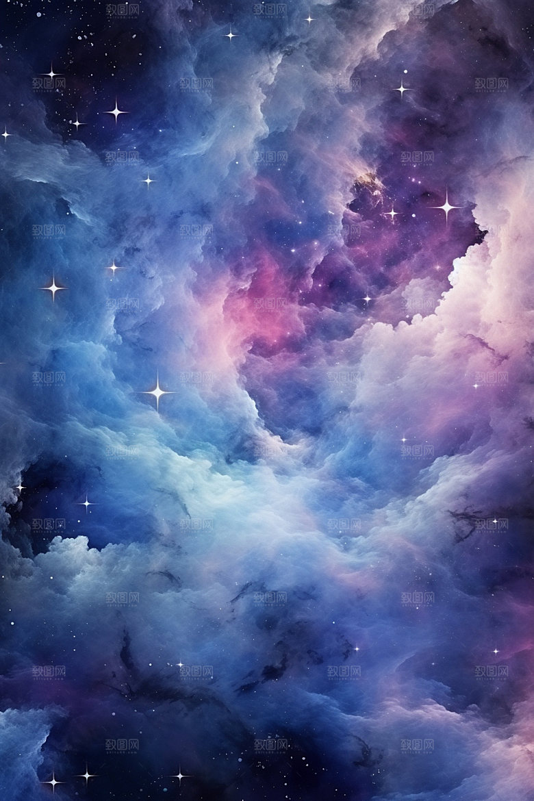 宇宙星空夜空高清素材