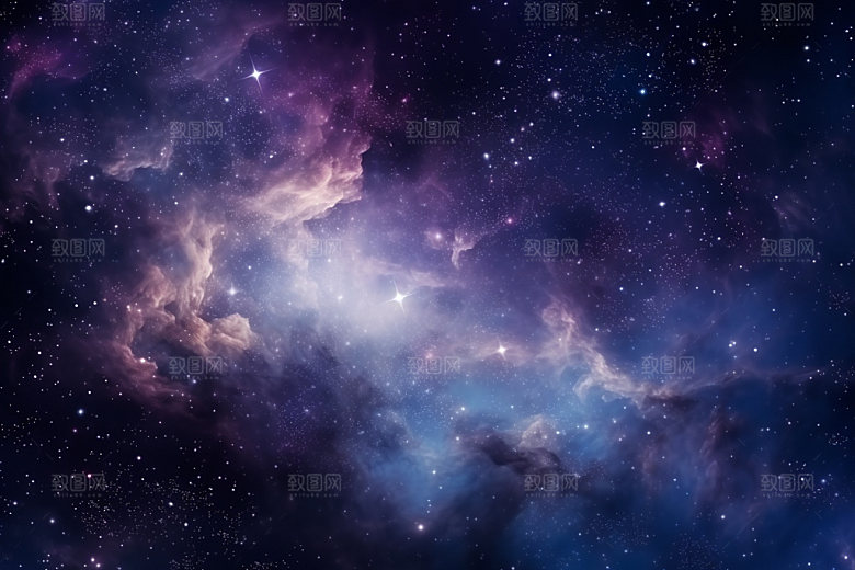 宇宙星空灿烂星云素材