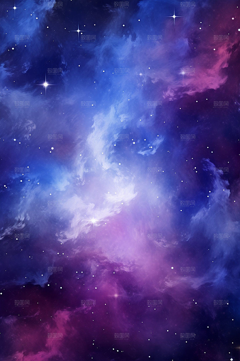 宇宙星空灿烂未来素材
