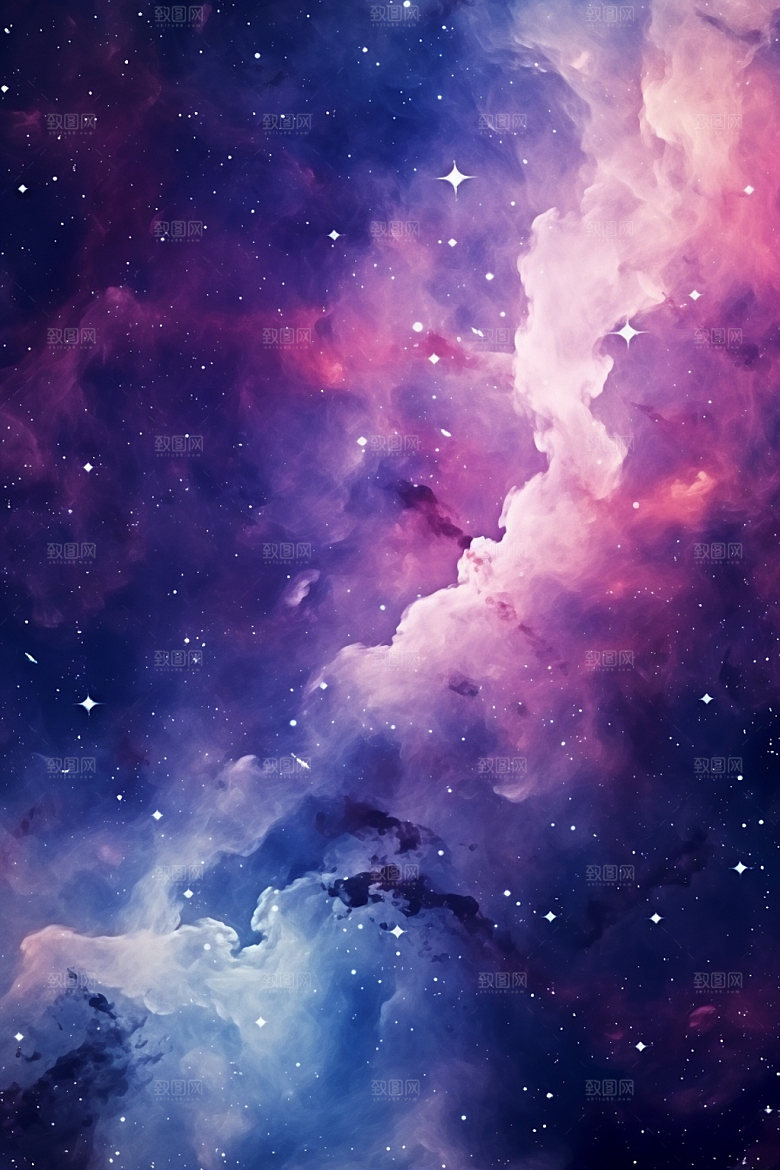 宇宙星空夜空星云素材