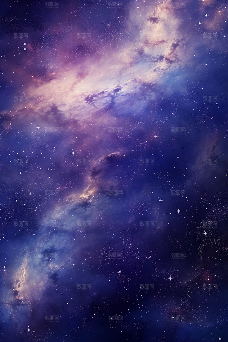 宇宙星空浪漫灿烂素材