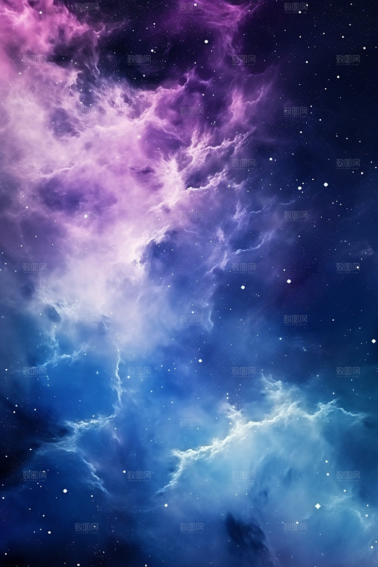 宇宙星空星云灿烂素材