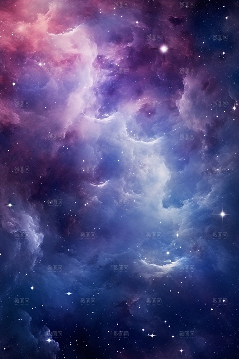 宇宙星空浪漫夜空素材