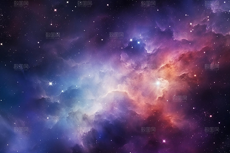宇宙星空夜空灿烂素材
