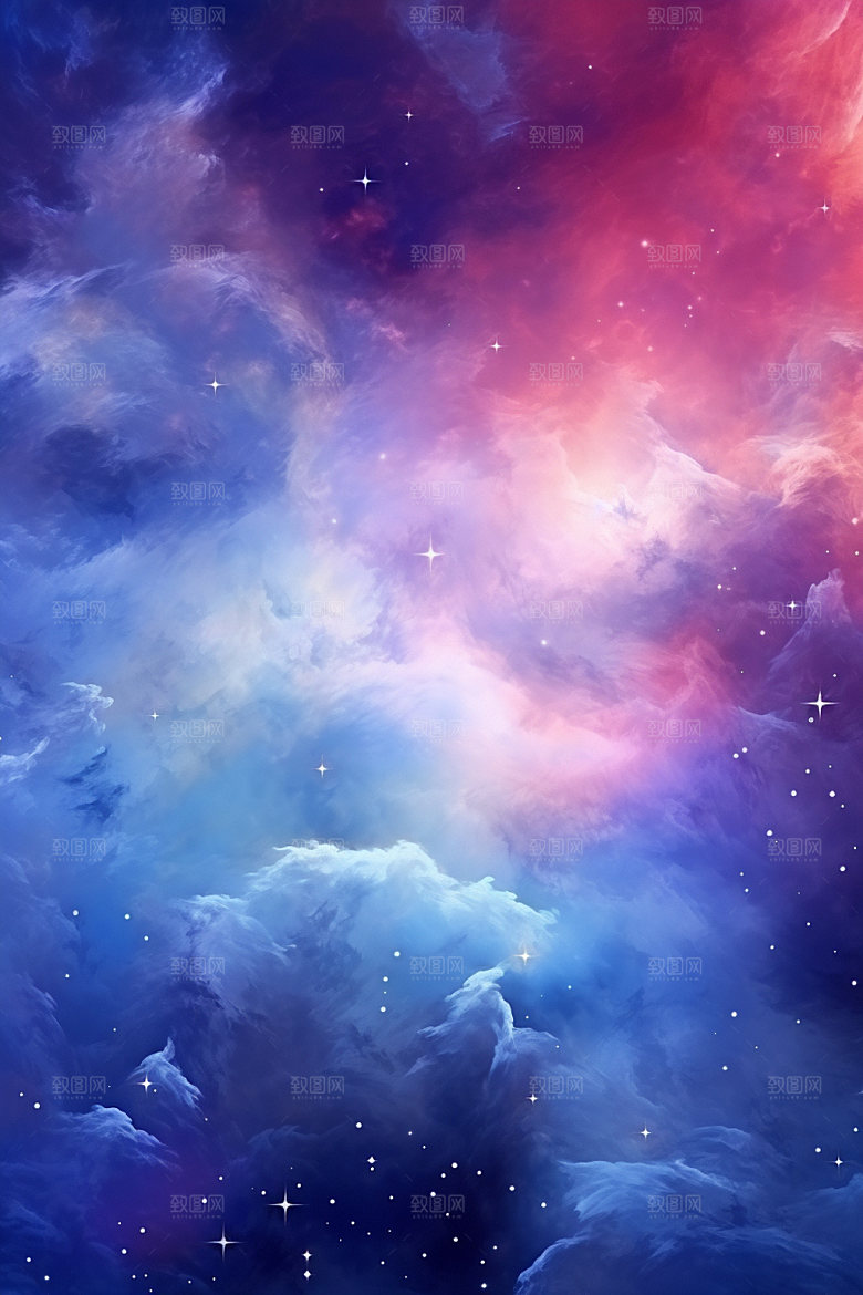 宇宙星空唯美未来素材