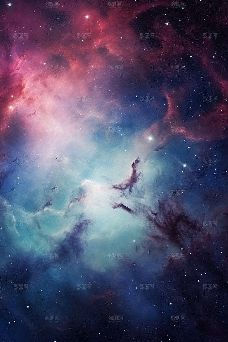 宇宙星空灿烂唯美素材