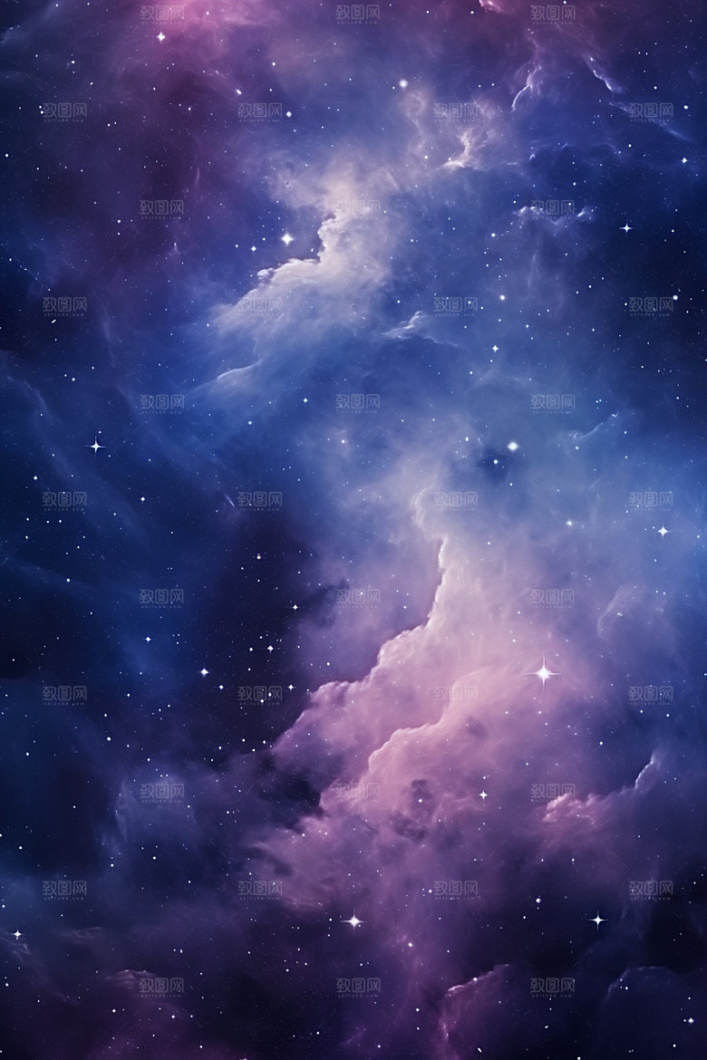 宇宙星空星云灿烂素材