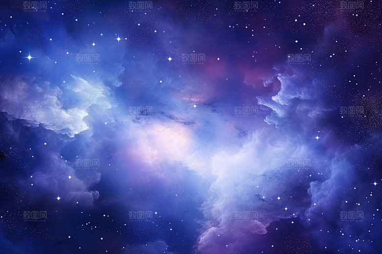 宇宙星空灿烂星云素材