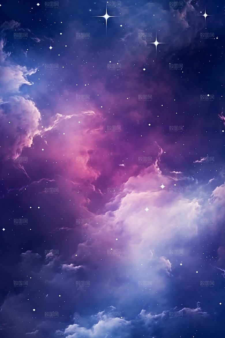 宇宙星空浪漫夜空素材