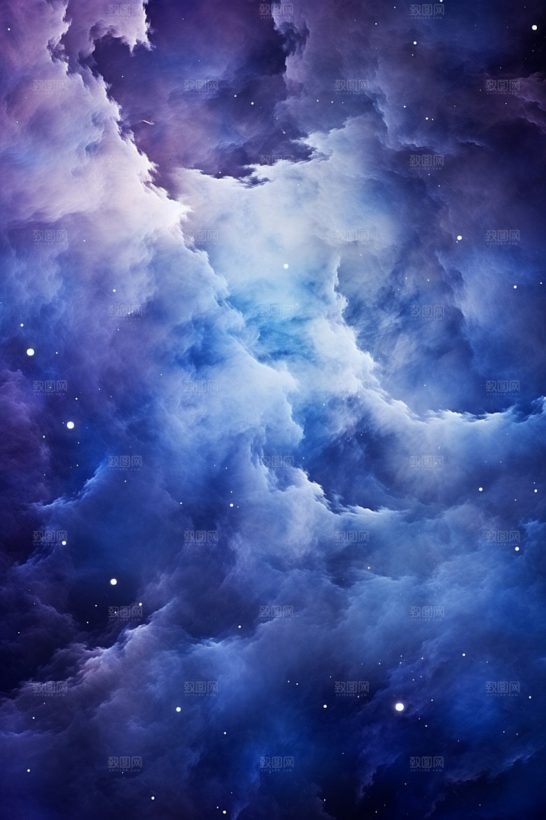 宇宙星空星云灿烂素材