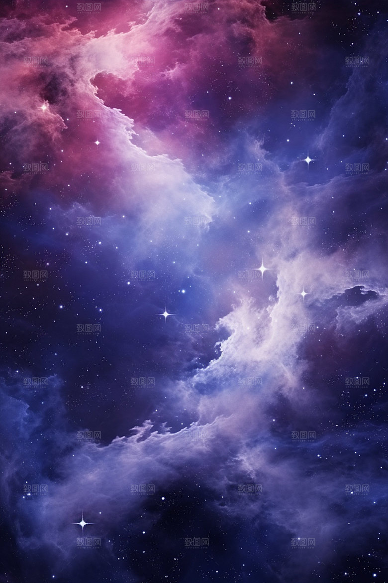 宇宙星空灿烂未来素材