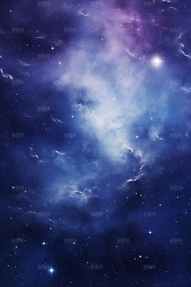 宇宙星空星云灿烂素材