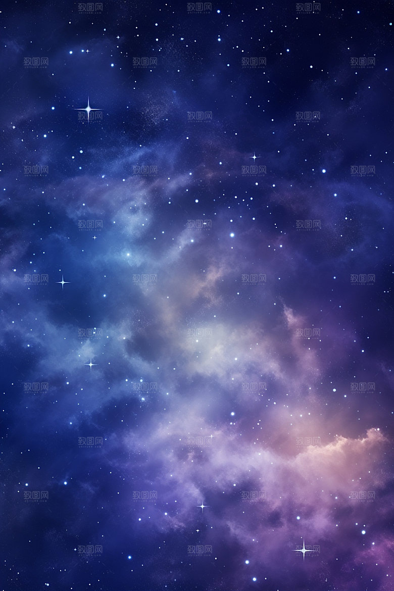 宇宙星空灿烂浪漫素材
