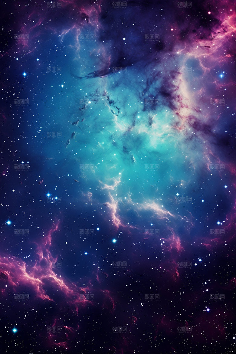 宇宙星空唯美夜空素材