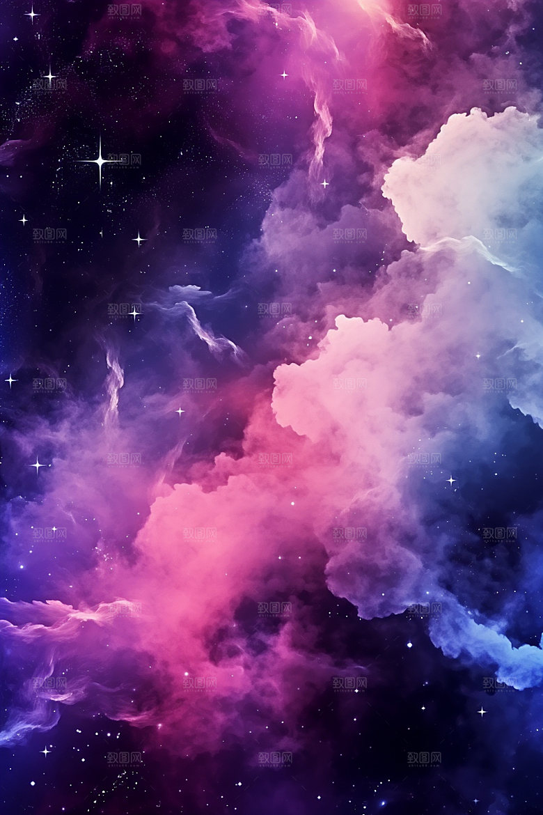 宇宙星空未来星云素材