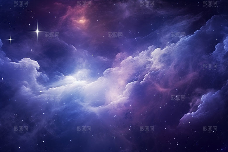 宇宙星空灿烂夜空素材