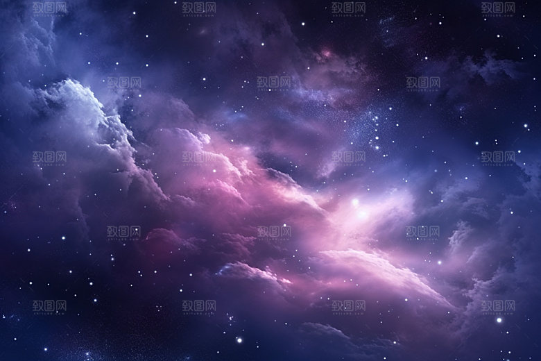 宇宙星空浪漫夜空素材