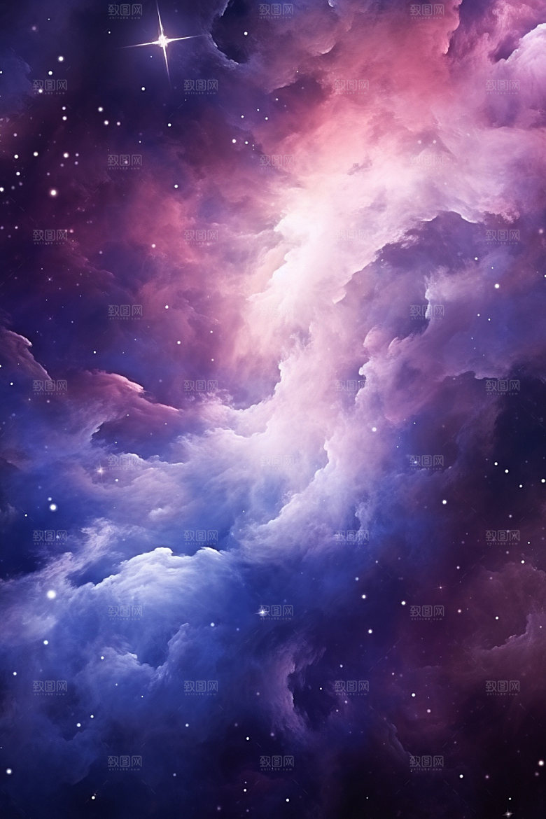 宇宙星空夜空灿烂素材