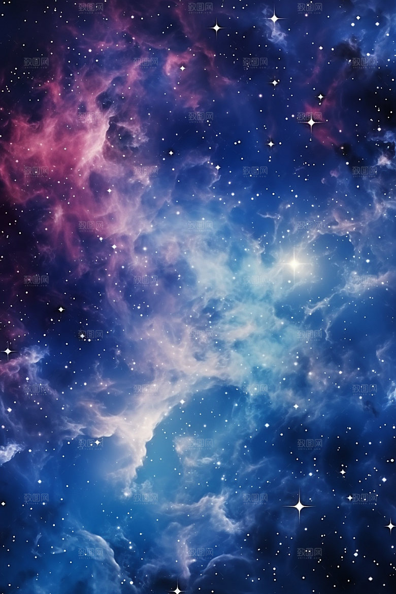宇宙星空夜空灿烂素材