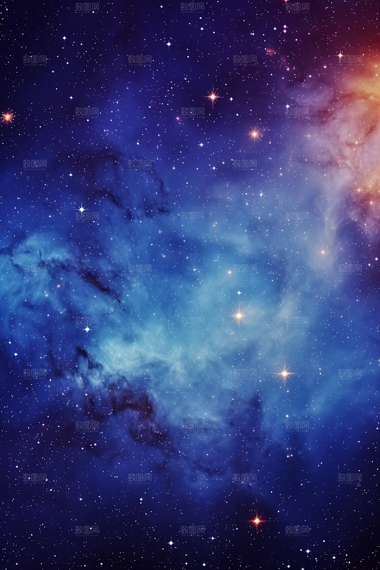 宇宙星空灿烂浪漫素材
