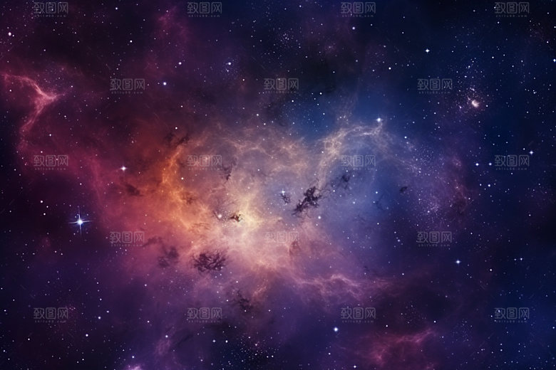 宇宙星空灿烂唯美素材