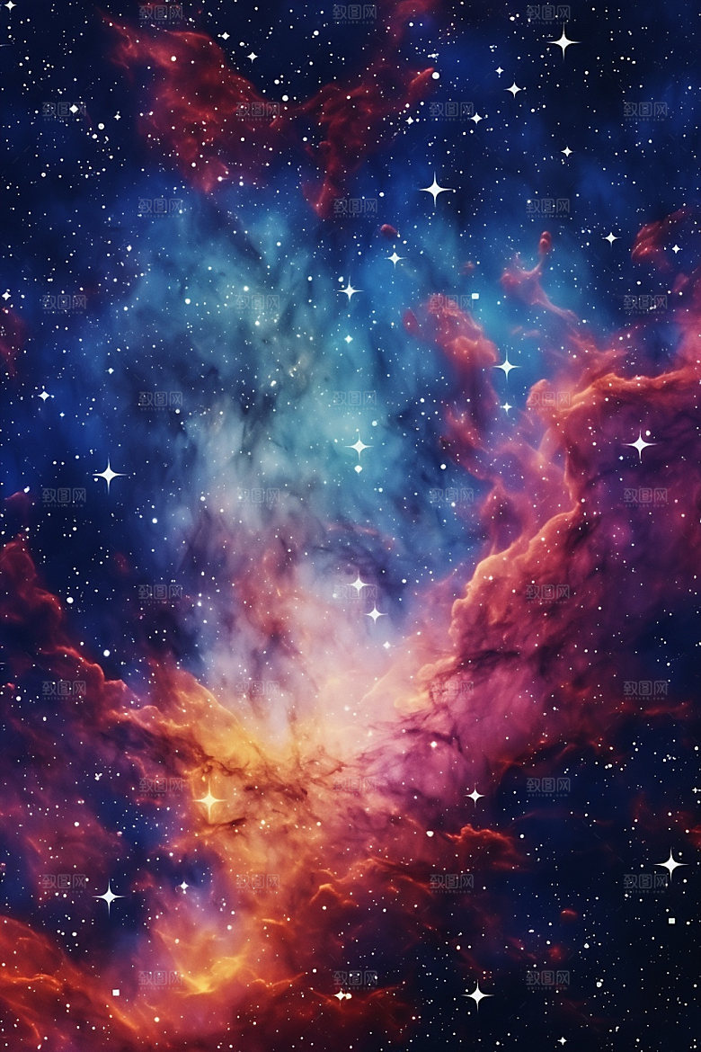 宇宙星空夜空星云素材