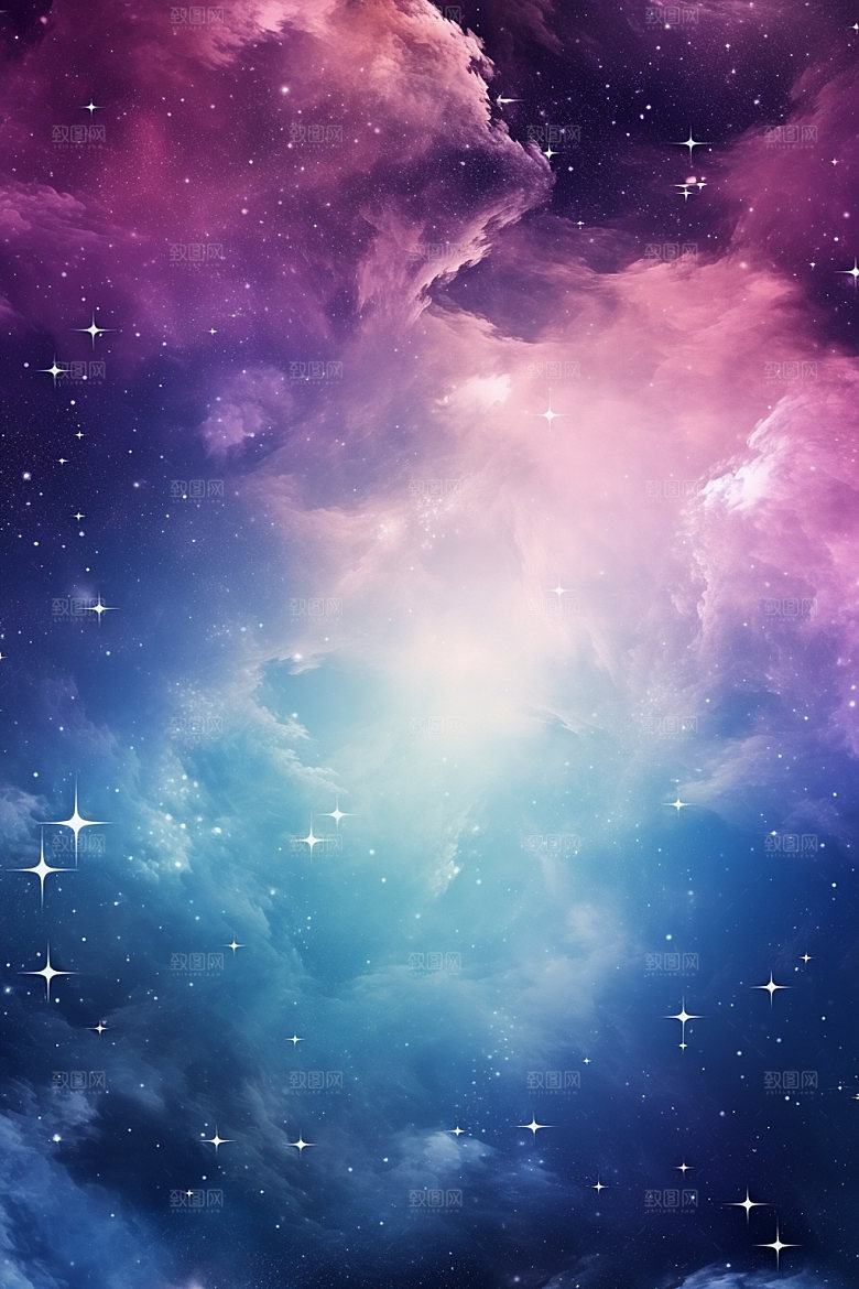 宇宙星空未来灿烂素材