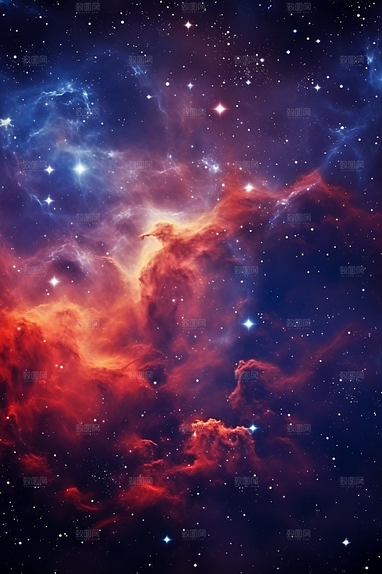 宇宙星空灿烂星云素材