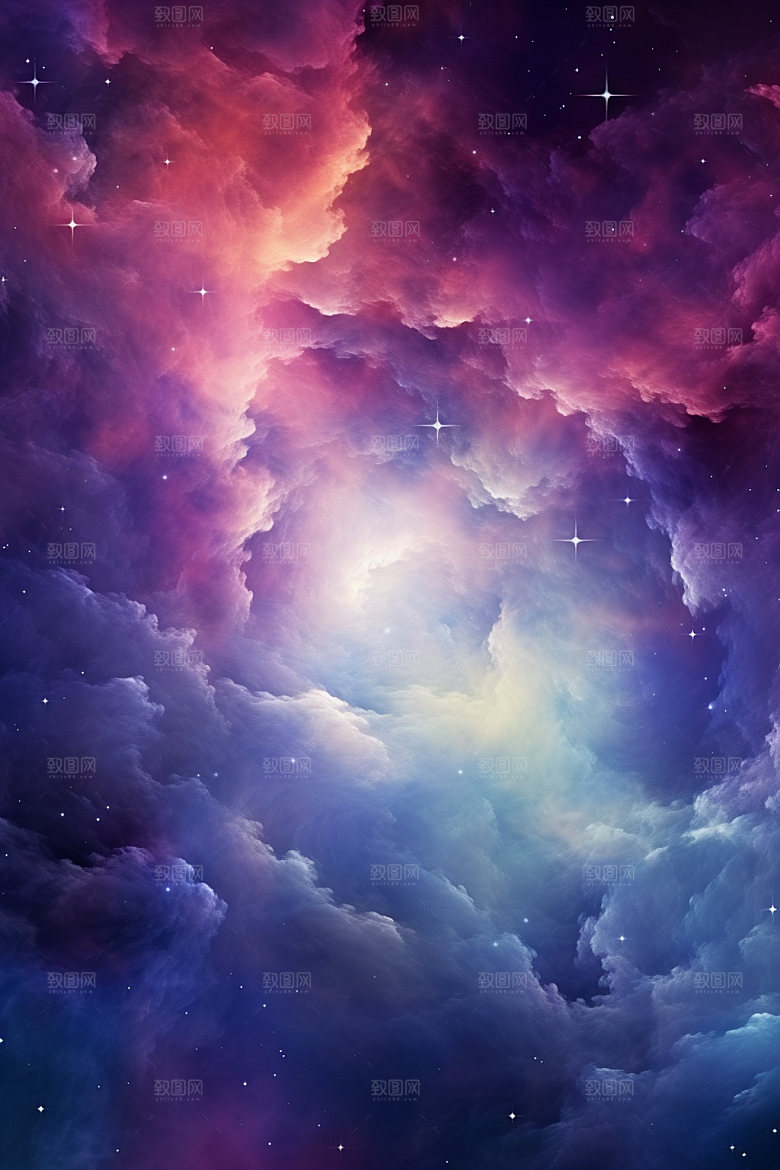 宇宙星空唯美灿烂素材