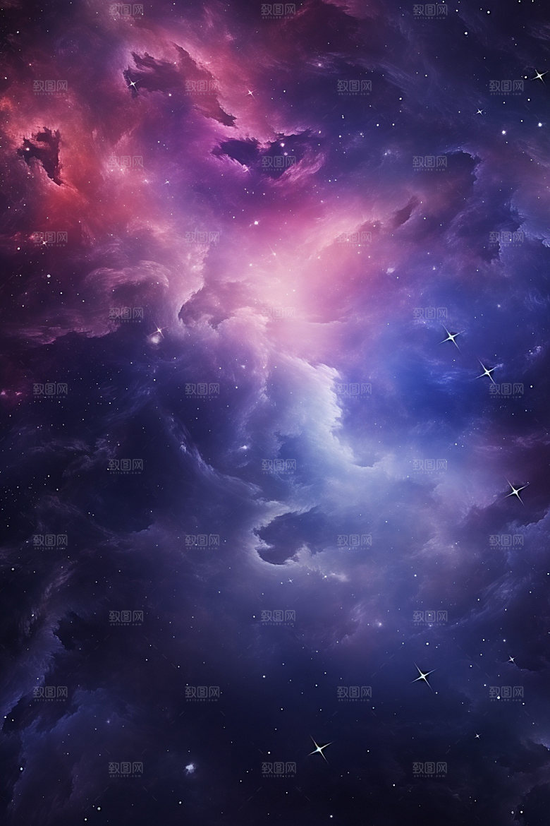 宇宙星空唯美未来素材