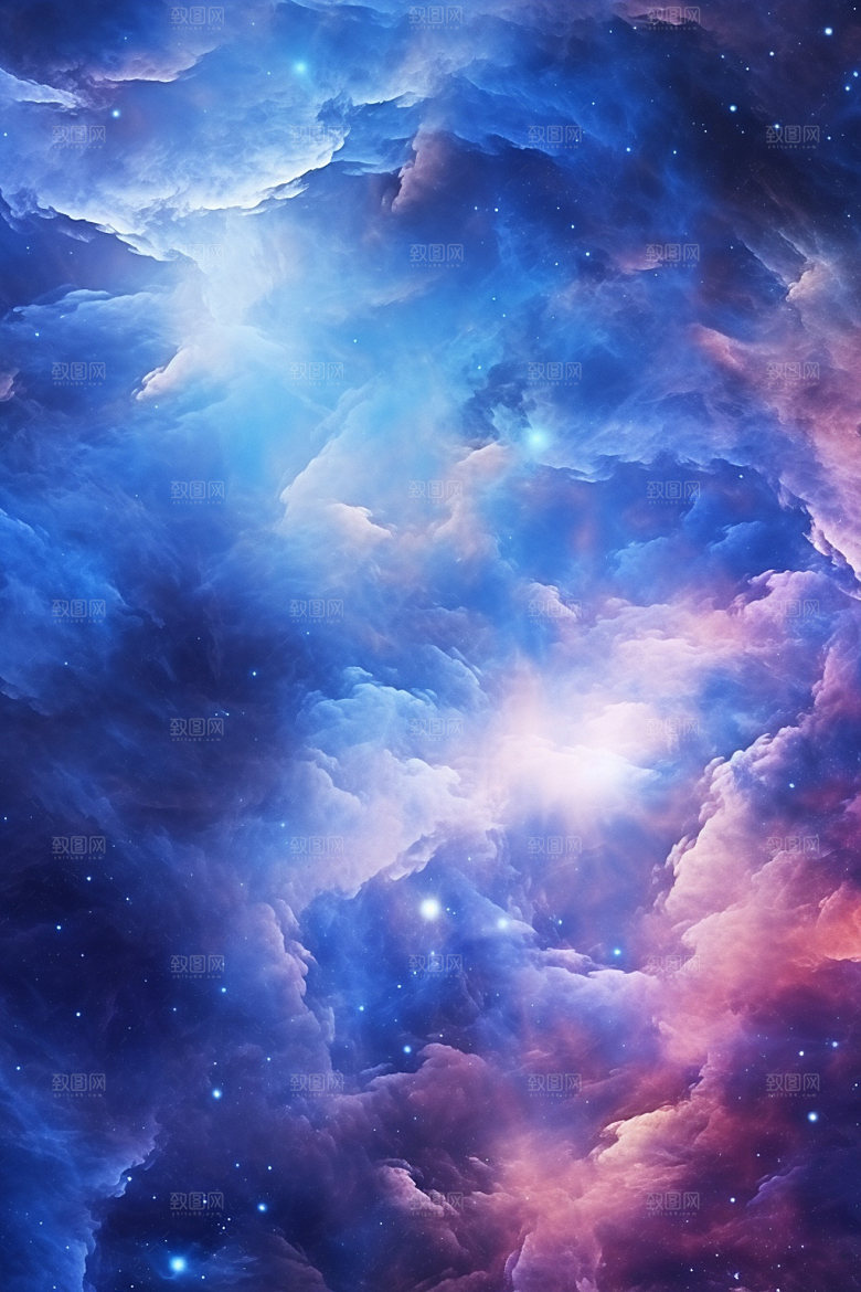 宇宙星空夜空星云素材