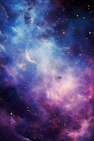 宇宙星空浪漫夜空素材