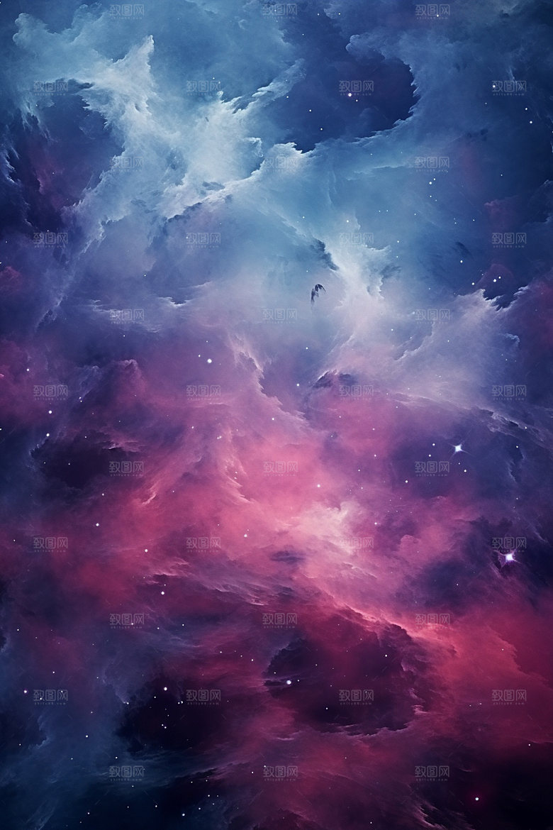 宇宙星空灿烂夜空素材