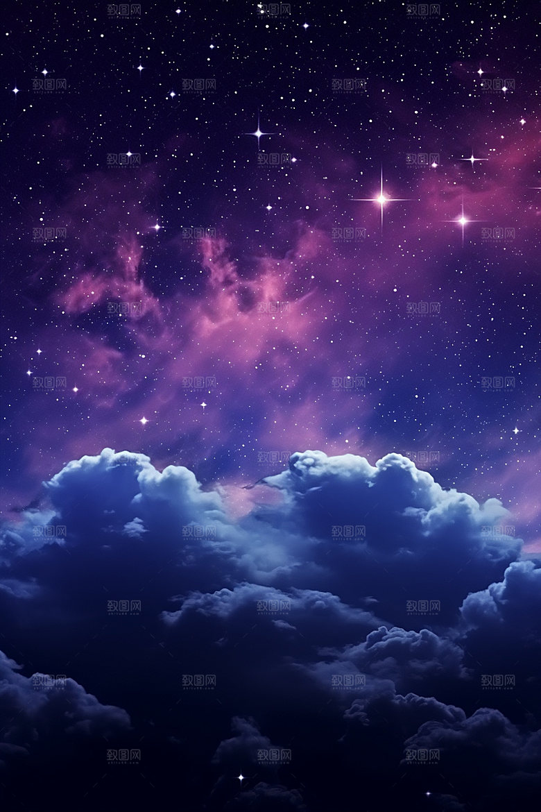 宇宙星空浪漫星云素材