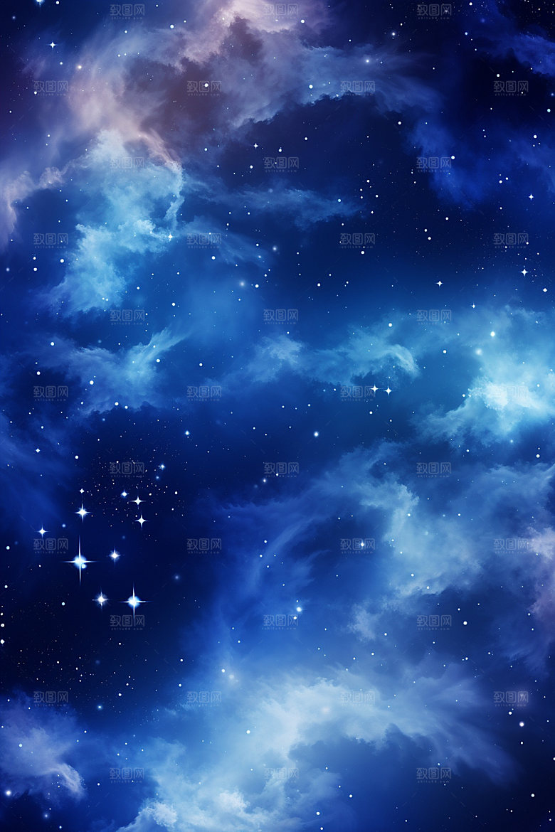 宇宙星空浪漫灿烂素材