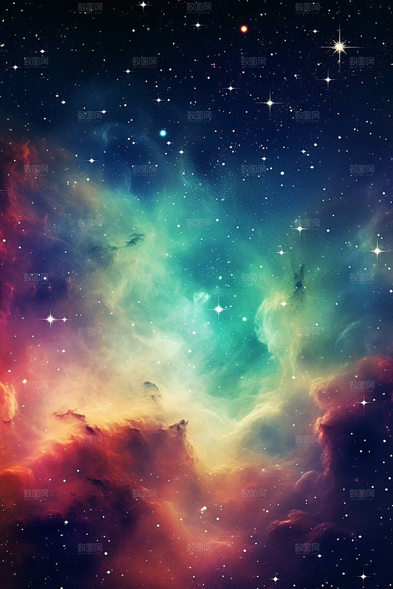 宇宙星空星云浪漫素材