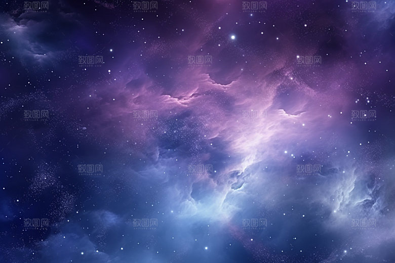 宇宙星空浪漫灿烂素材