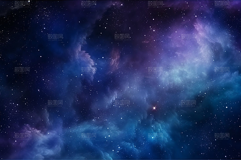 宇宙星空唯美夜空素材