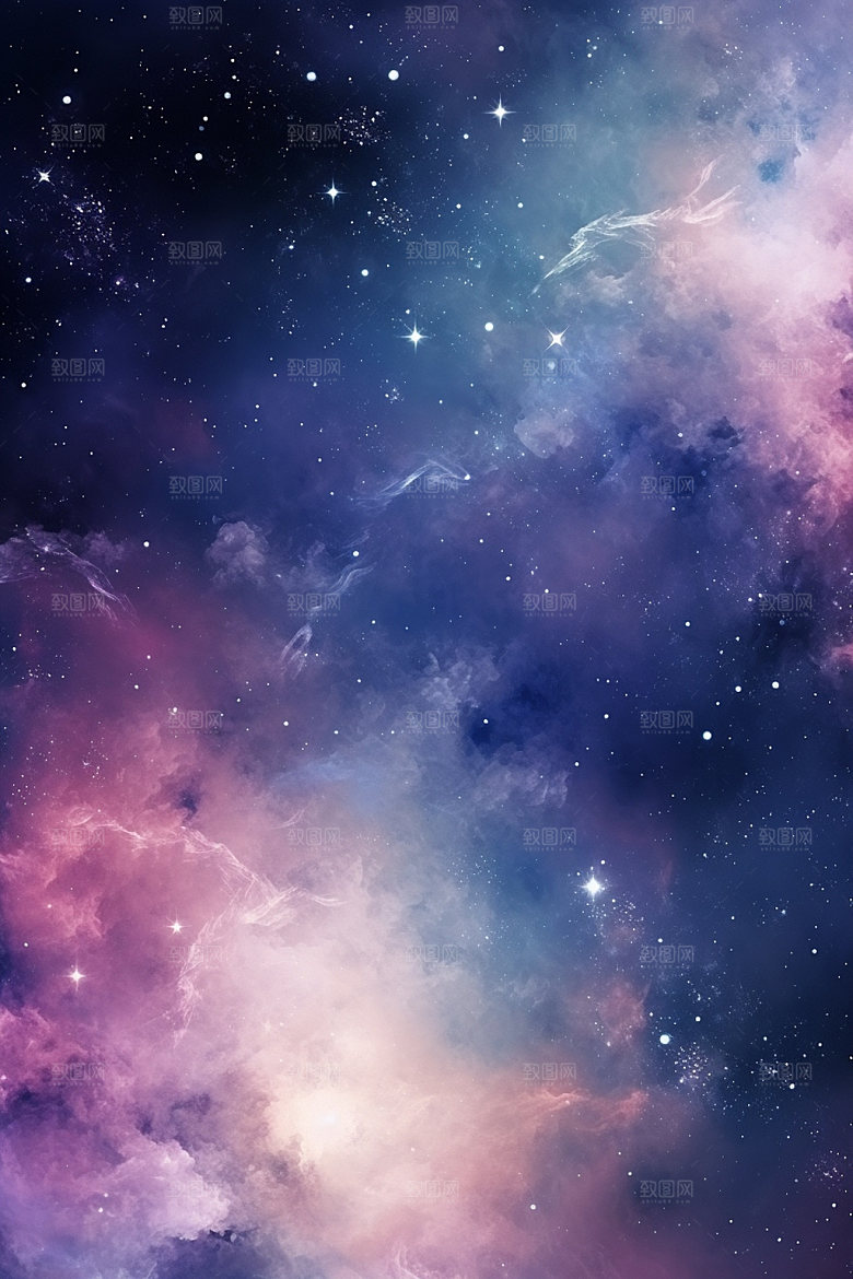宇宙星空唯美夜空素材