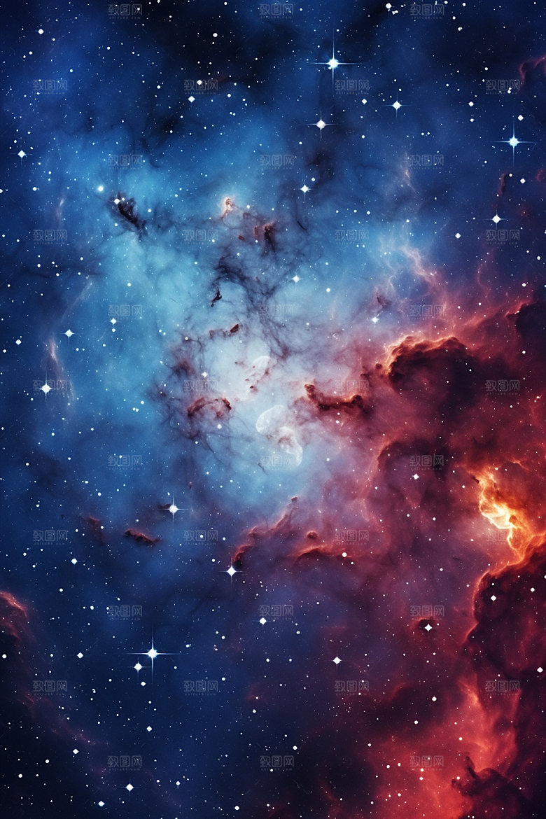 宇宙星空夜空星云素材