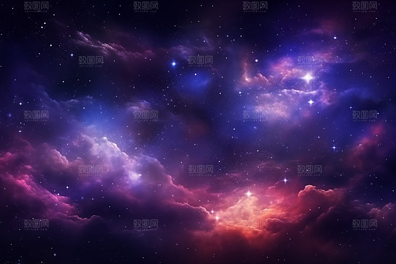 宇宙星空夜空唯美素材