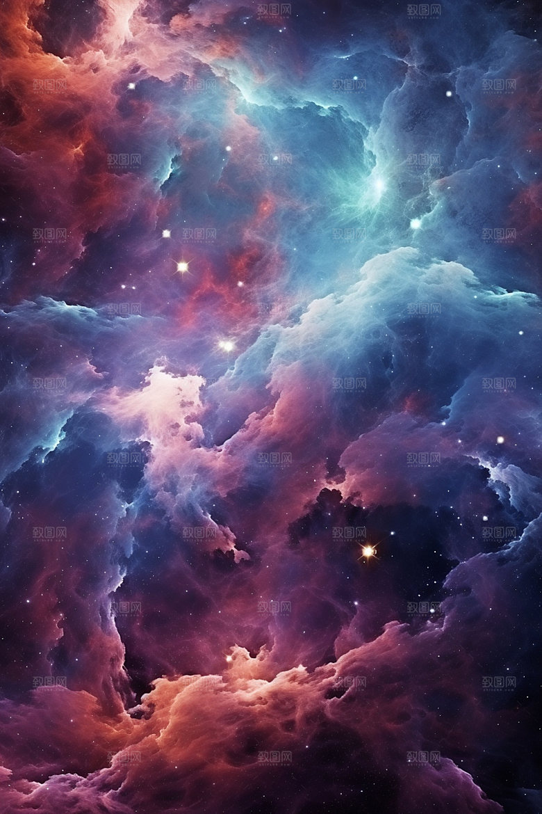 宇宙星空未来灿烂素材