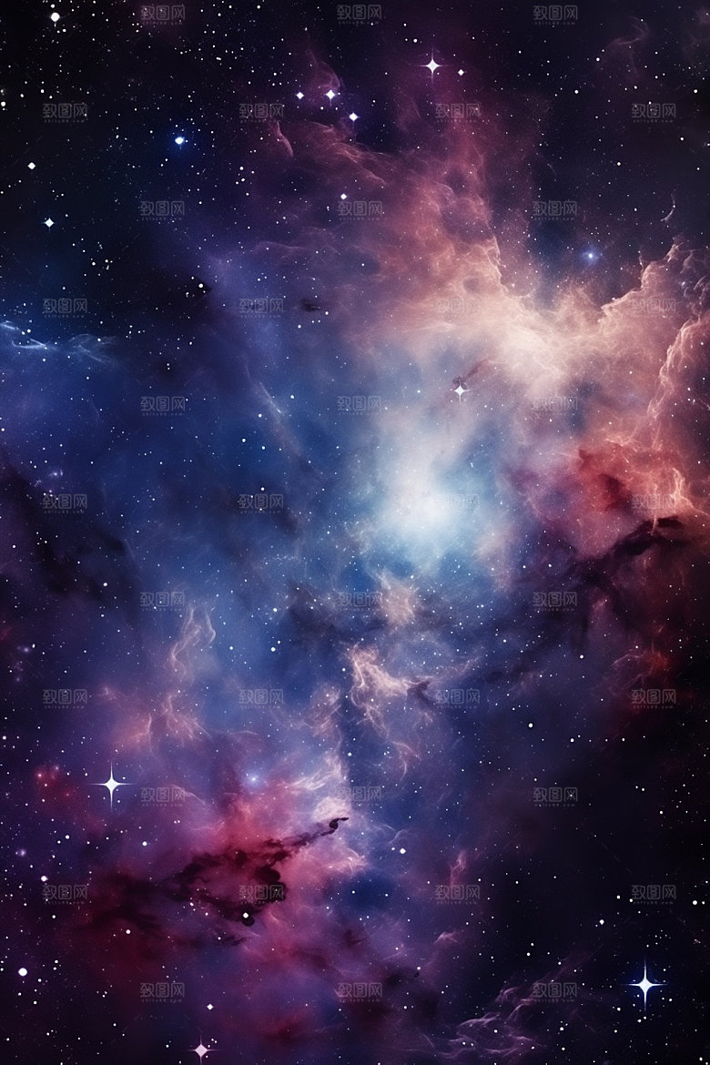 宇宙星空唯美夜空素材