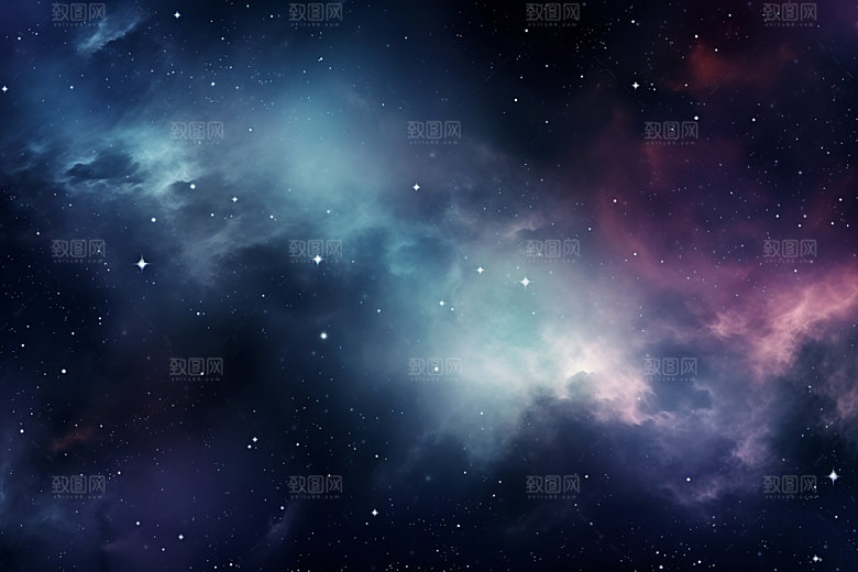 宇宙星空夜空唯美素材
