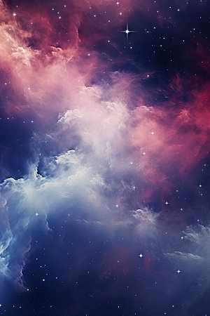 宇宙星空灿烂唯美素材