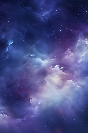 宇宙星空星云灿烂素材