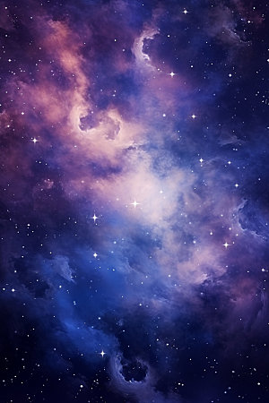 宇宙星空灿烂浪漫素材