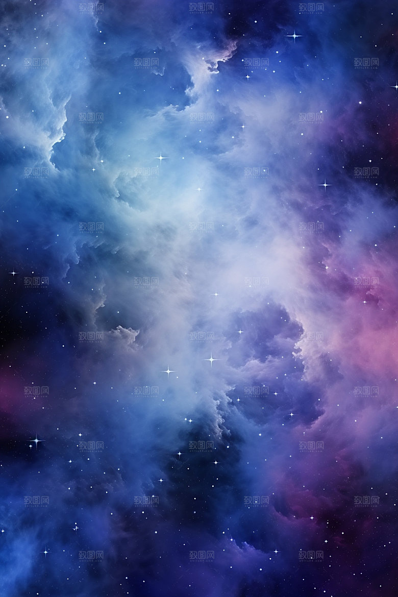 宇宙星空唯美星云素材