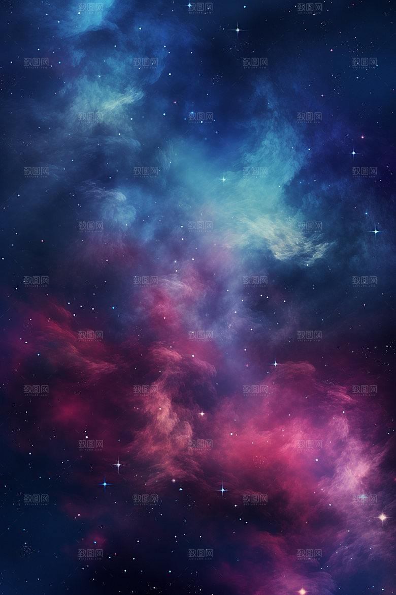 宇宙星空浪漫夜空素材