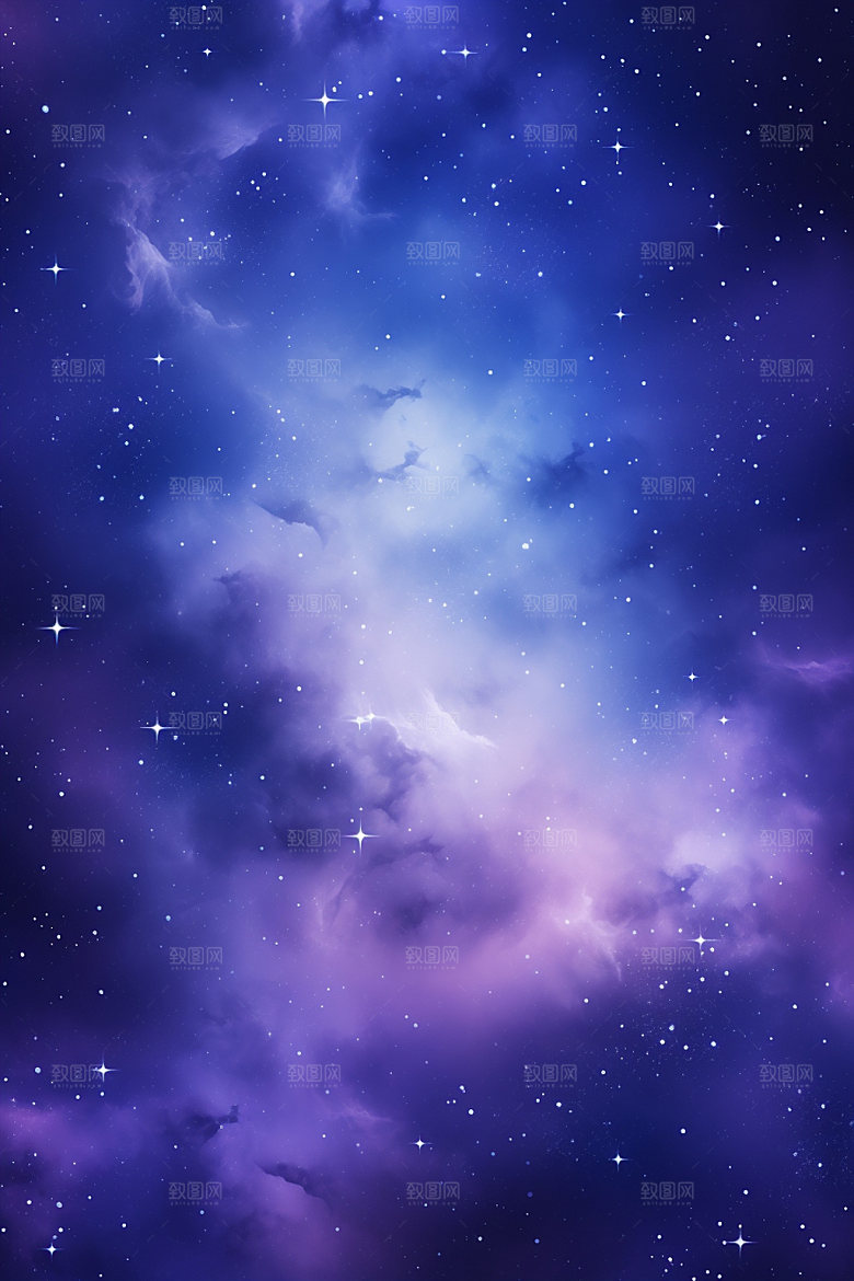 宇宙星空浪漫灿烂素材